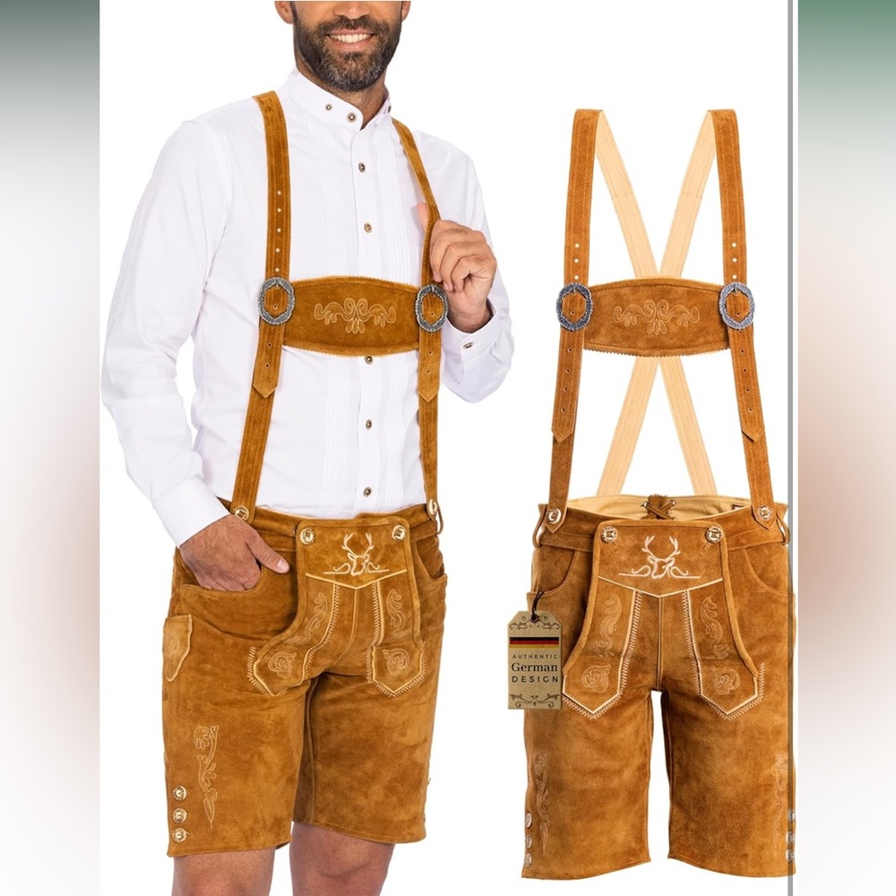 BAVARIA TRACHTEN Lederhosen Men - Genuine Leather